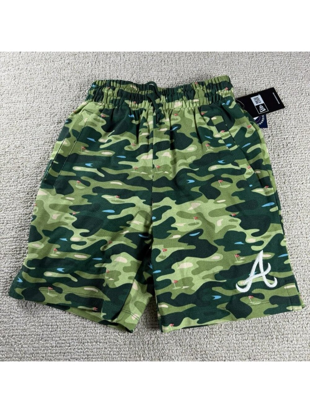 New Era Atlanta Braves MLB Golf Camouflage Shorts Multicolor Men’s Size Small